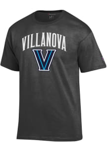 Champion Villanova Wildcats Charcoal Arch Mascot Short Sleeve T Shirt