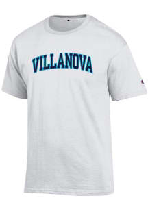 Champion Villanova Wildcats White Arch Name Short Sleeve T Shirt