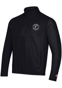 Champion Cincinnati Bearcats Mens Black Explorer Fleece Long Sleeve 1/4 Zip Pullover