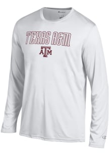 Champion Texas A&amp;M Aggies White Athletic Long Sleeve T-Shirt