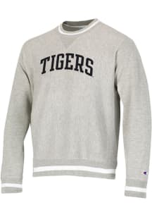 Champion Missouri Tigers Mens Grey Vintage Wash Reverse Weave Long Sleeve Crew Sweatshirt