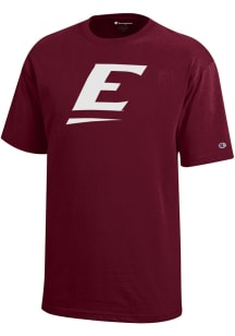 Champion Eastern Kentucky Colonels Youth Maroon Primary Logo Short Sleeve T-Shirt