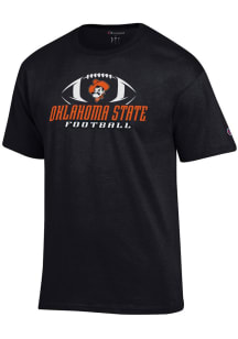 Champion Oklahoma State Cowboys Black Primary Team Football Short Sleeve T Shirt
