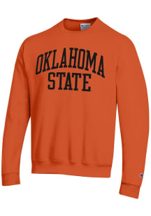 Champion Oklahoma State Cowboys Mens Orange Powerblend Long Sleeve Crew Sweatshirt