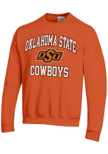 Champion Oklahoma State Cowboys Mens Orange Powerblend Long Sleeve Crew Sweatshirt