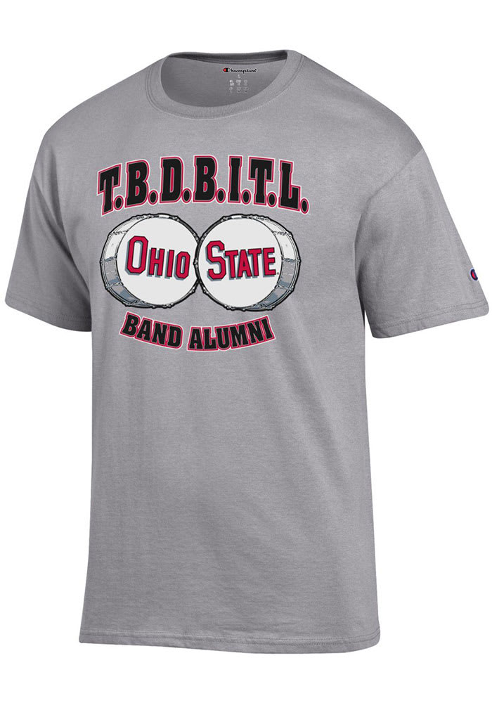 Champion Ohio State Buckeyes Grey Ohio St Band TBDBITL Alumni Tee Short Sleeve T Shirt