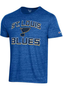 Champion St Louis Blues Blue Heart And Soul Short Sleeve Fashion T Shirt