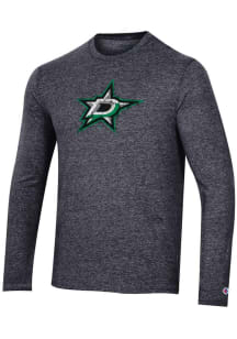 Champion Dallas Stars Black Primary Logo Long Sleeve Fashion T Shirt