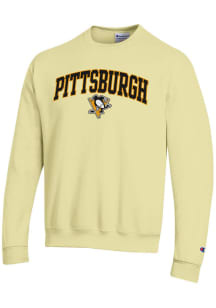 Champion Pittsburgh Penguins Mens Gold Powerblend Long Sleeve Crew Sweatshirt