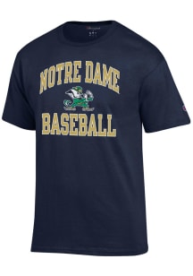 Champion Notre Dame Fighting Irish Navy Blue Number One Graphic Baseball Short Sleeve T Shirt
