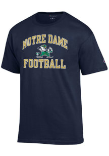 Champion Notre Dame Fighting Irish Navy Blue Number One Graphic Football Short Sleeve T Shirt