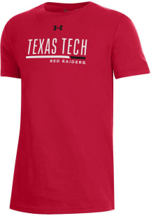 Under Armour Texas Tech Red Raiders Youth Red Logo Short Sleeve T-Shirt