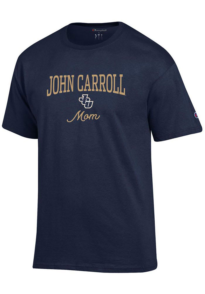 Champion John Carroll Blue Streaks Womens Navy Blue Mom Short Sleeve T-Shirt