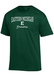 Champion Eastern Michigan Eagles Womens Green Grandma Short Sleeve T-Shirt
