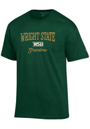 Champion Wright State Raiders Womens Green Grandma Short Sleeve T-Shirt