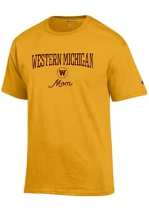 Champion Western Michigan Broncos Womens Gold Mom Short Sleeve T-Shirt