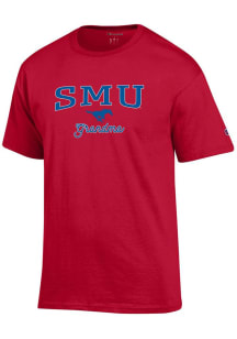 Champion SMU Mustangs Womens Red Grandma Short Sleeve T-Shirt
