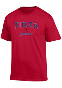 Champion Tulsa Golden Hurricane Womens Red Grandma Short Sleeve T-Shirt