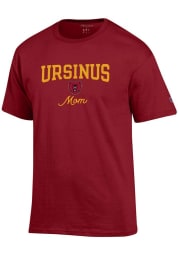 Champion Ursinus Bears Womens Cardinal Mom Short Sleeve T-Shirt