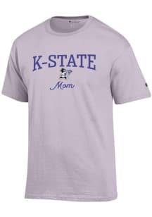Champion K-State Wildcats Womens Lavender Mom Short Sleeve T-Shirt