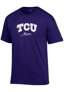 Champion TCU Horned Frogs Womens Purple Mom Short Sleeve T-Shirt