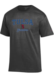 Champion Tulsa Golden Hurricane Womens Grey Grandma Short Sleeve T-Shirt