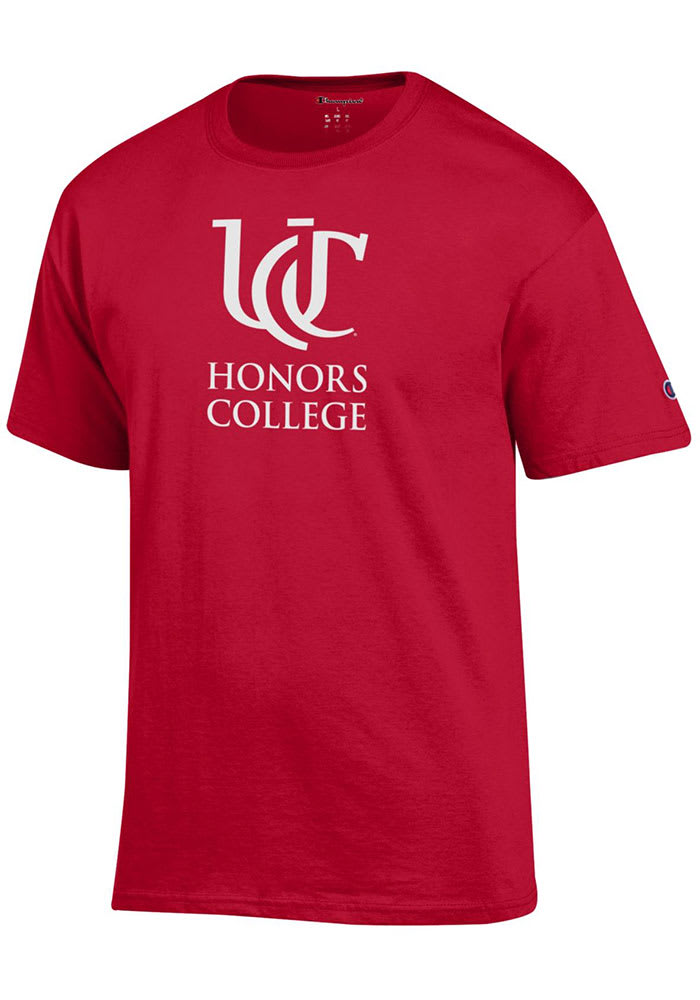 Champion Cincinnati Bearcats Red School of Honors Short Sleeve T Shirt