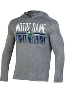 Champion Notre Dame Fighting Irish Mens Charcoal Stadium Impact Lightweight Hood