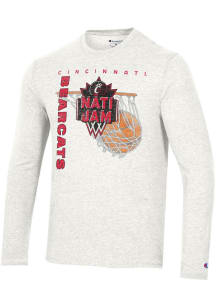 Champion Cincinnati Bearcats White Nati Jam Long Sleeve Fashion T Shirt