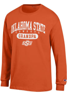 Champion Oklahoma State Cowboys Orange Pill Grandpa Long Sleeve T Shirt