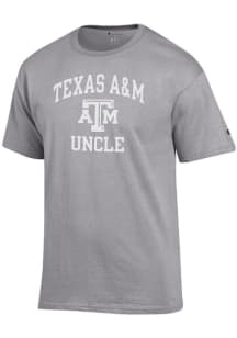 Champion Texas A&amp;M Aggies Grey Uncle Number One Graphic Short Sleeve T Shirt