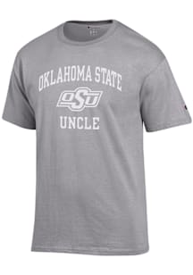 Champion Oklahoma State Cowboys Grey Uncle Number One Graphic Short Sleeve T Shirt