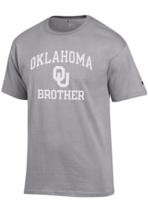 Champion Oklahoma Sooners Grey Brother Number One Graphic Short Sleeve T Shirt