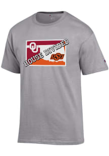Champion Oklahoma State Cowboys Grey House Divided Short Sleeve T Shirt