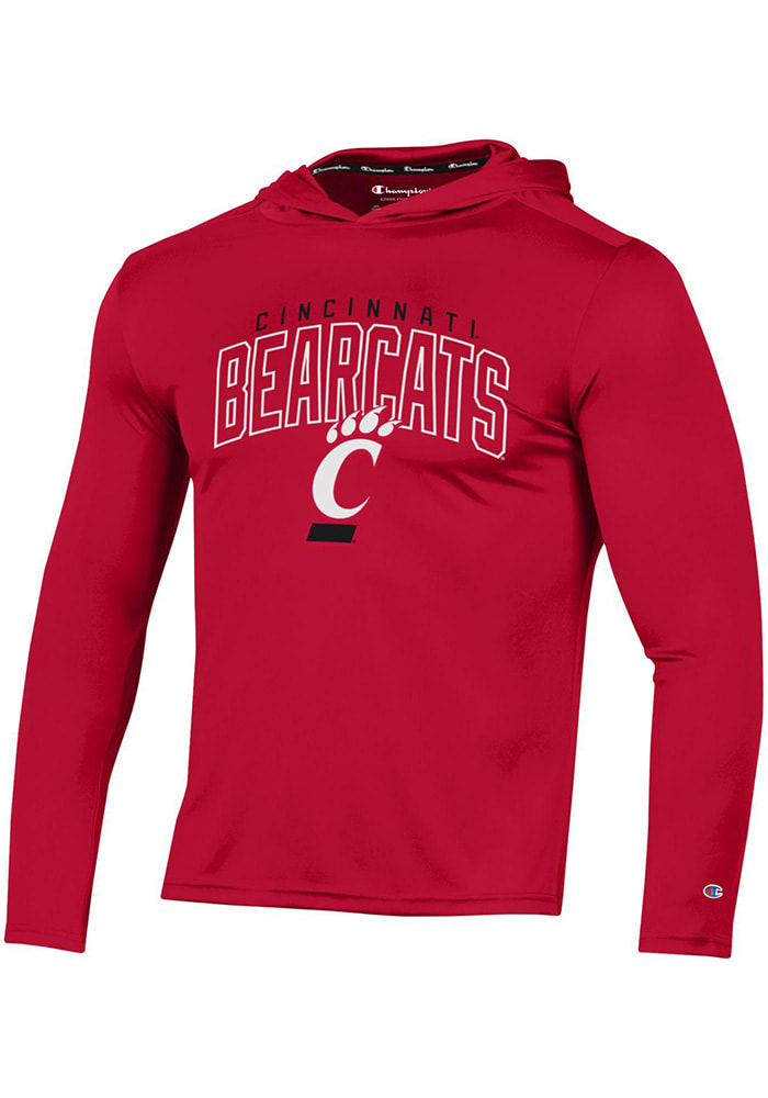 Champion Cincinnati Bearcats Mens Red Stadium Impact Lightweight Hood