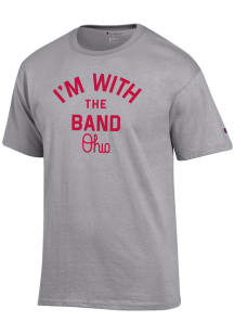 Champion Ohio State Buckeyes Grey Band Short Sleeve T Shirt