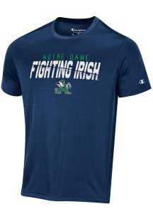Champion Notre Dame Fighting Irish Navy Blue Stadium Impact Short Sleeve T Shirt