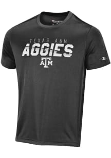 Champion Texas A&amp;M Aggies Black Stadium Impact Short Sleeve T Shirt