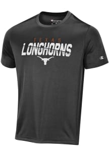 Champion Texas Longhorns Black Stadium Impact Short Sleeve T Shirt