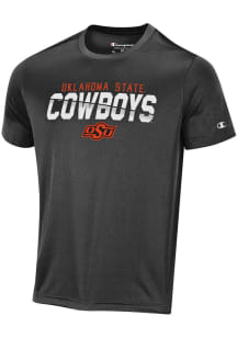 Champion Oklahoma State Cowboys Black Stadium Impact Short Sleeve T Shirt