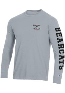 Champion Cincinnati Bearcats Grey Stadium Long Sleeve T Shirt