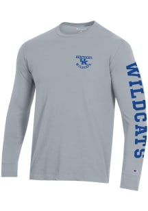 Champion Kentucky Wildcats Grey Stadium Long Sleeve T Shirt
