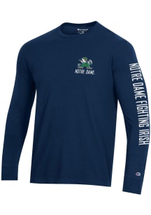 Champion Notre Dame Fighting Irish Navy Blue Stadium Long Sleeve T Shirt