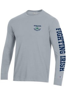 Champion Notre Dame Fighting Irish Grey Stadium Long Sleeve T Shirt