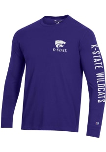 Champion K-State Wildcats Purple Stadium Long Sleeve T Shirt
