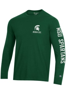 Champion Michigan State Spartans Green Stadium Long Sleeve T Shirt