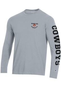Champion Oklahoma State Cowboys Grey Stadium Long Sleeve T Shirt