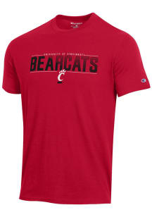 Champion Cincinnati Bearcats Red Stadium Short Sleeve T Shirt