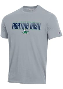 Champion Notre Dame Fighting Irish Grey Stadium Short Sleeve T Shirt