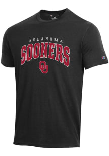 Champion Oklahoma Sooners Black Stadium Short Sleeve T Shirt